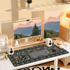 iCasso Desk Mat for Keyboard and Mouse, Large Mouse Pad, Desk Pad Mat, - Image 7