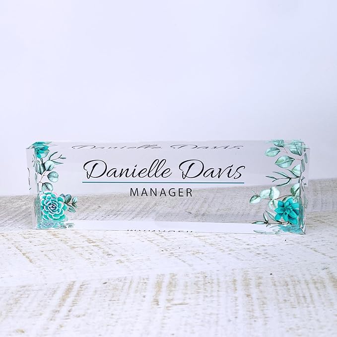 ARTBLOX | Custom Name Plate for Desk, Office Decor, Teacher Desk Name Plate - Image 2
