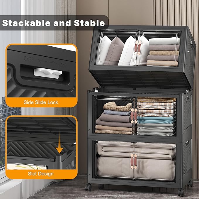 UAMFURI Extra Large Stackable Storage Bins - Image 3