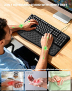 Computer Keyboard Stand with Wrist Rest, Keyboard pad with Wrist Support - Image 2