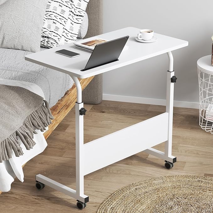 DlandHome Rolling Desk Adjustable Standing Desk, Mobile Side Table 31.4 Inches - Image 4