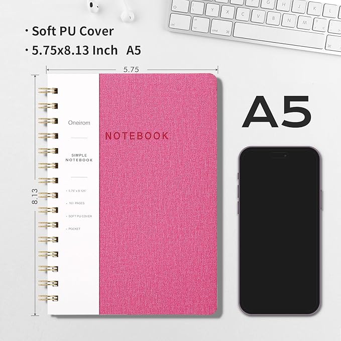 Spiral Notebook-5.75" x 8.125" College Ruled Journal - Image 2