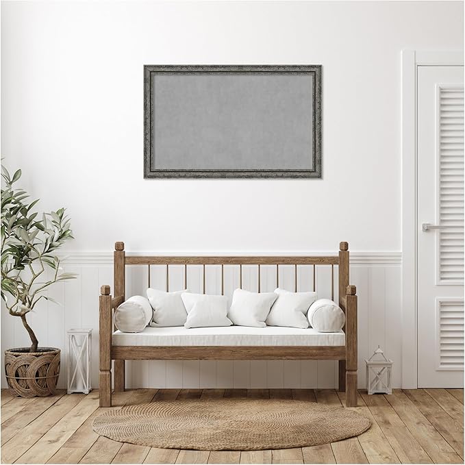 Amanti Art Black Framed Magnetic Board 28x44 Large Vision Board - Image 5