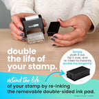 ExcelMark Custom Stamp – Clear & Crisp Impressions – Personalized Self-Inking - Image 6