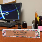 Signs ByLITA Floral Pattern Customized Nameplate | Rose Blush Personalized Full - Image 6