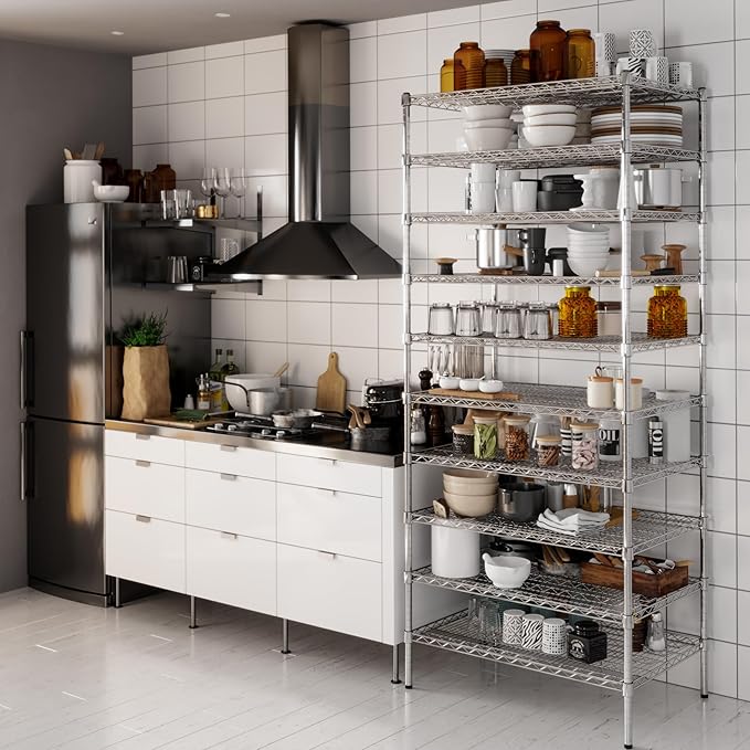 Regal Altair 24" Deep x 36" Wide x 86" Height Wire Shelving Kit | 10-Tier | NSF - Image 6