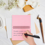Koogel 400PCS Index Cards with Rings, 4x6 Colored Ruled Index Cards with - Image 4