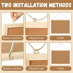 Cork Board, FEBSNOW Cork Board Bulletin Board, 14.6 X 11 inches Vision Board - Image 4