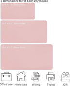 SUJAYU Dual Sided PU Leather Desk Pad, Mouse Pad, Office Desk Mat, Non-Slip - Image 2