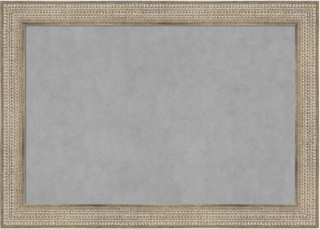 Amanti Art Silver Framed Magnetic Board 30x42 Large Vision Board