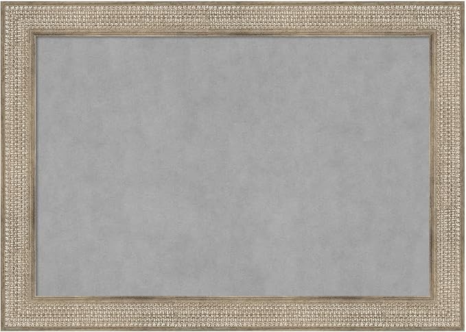 Amanti Art Silver Framed Magnetic Board 30x42 Large Vision Board by AmantiArt