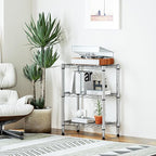 M MZG 750 lbs 3 Tier Shelf Metal Storage Shelves Wire Rack Closet Organizers - Image 2