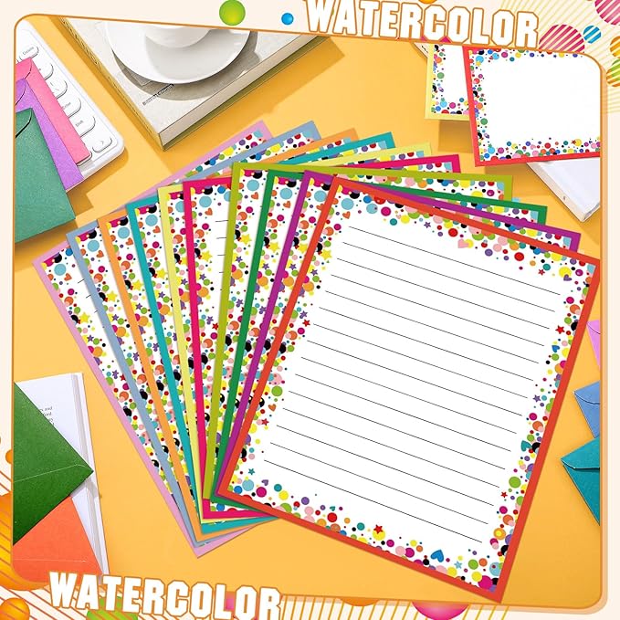 TaoBary 160 Pcs Stationery Paper Set 50 Double Sided Stationery Papers - Image 3