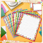 TaoBary 160 Pcs Stationery Paper Set 50 Double Sided Stationery Papers - Image 3