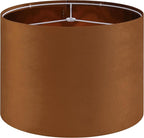GO&SO Large Lampshade Replacement, Burnt Orange Velvet Drum Lamp Shades Set of by GOSO