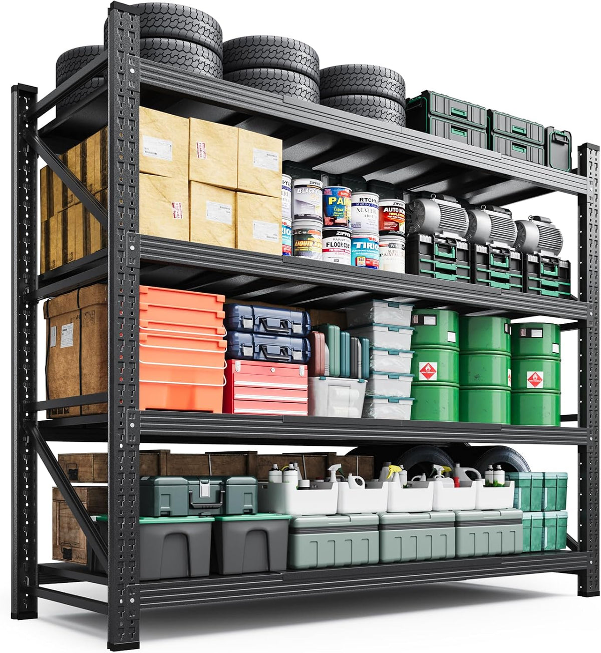 letaya 3000lbs storage shelves heavy duty,70" h garage, main product view