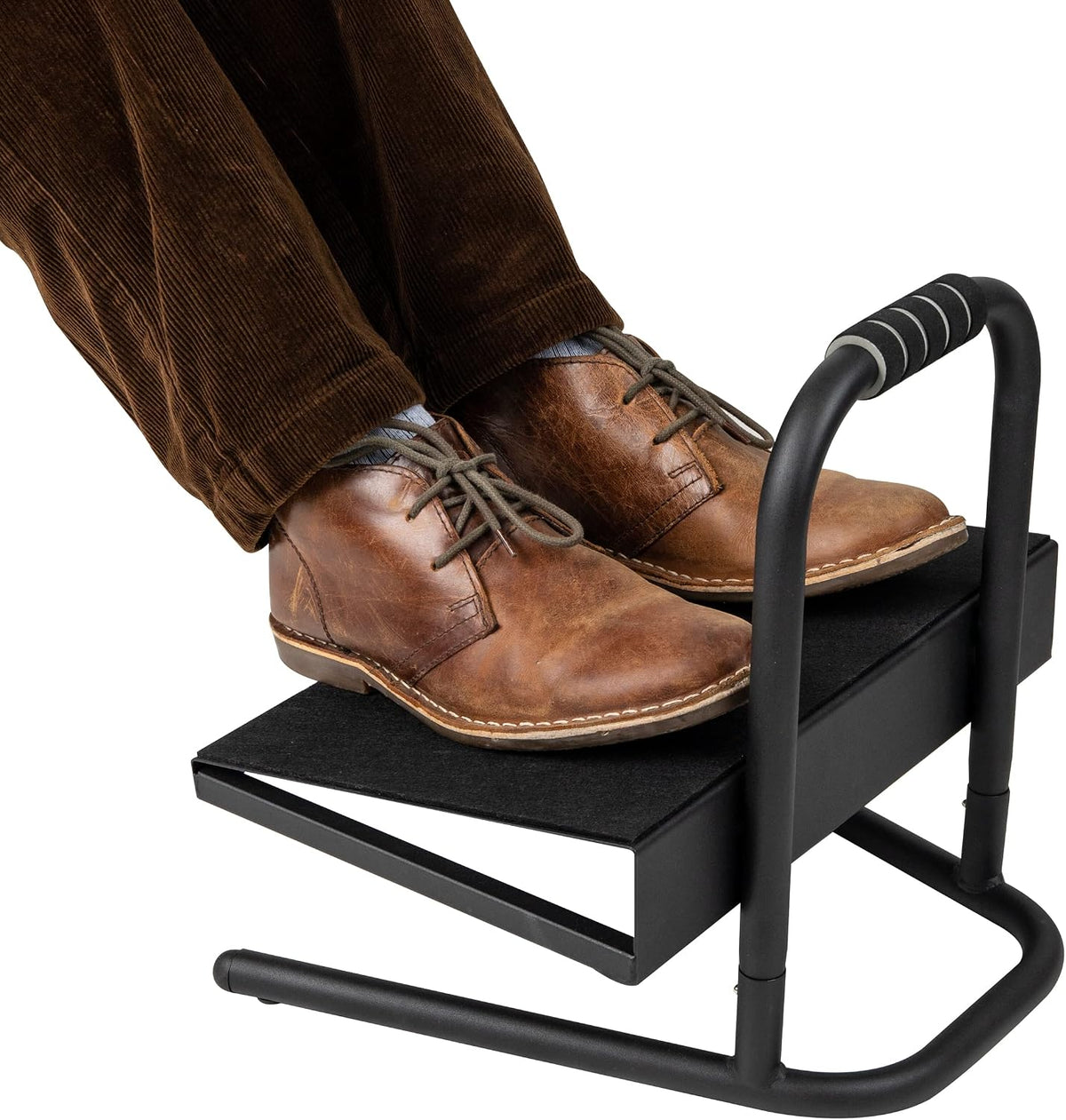 Mind Reader Foot Rest, Under Desk at Work, Ergonomic, Height Adjustable, Offi...