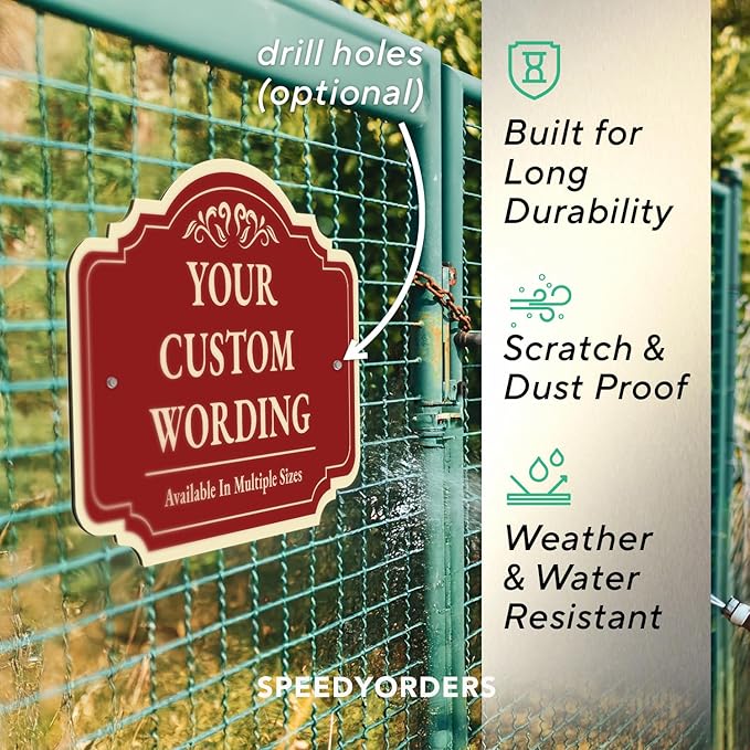 Custom Decorative Outdoor Metal Sign - Image 6