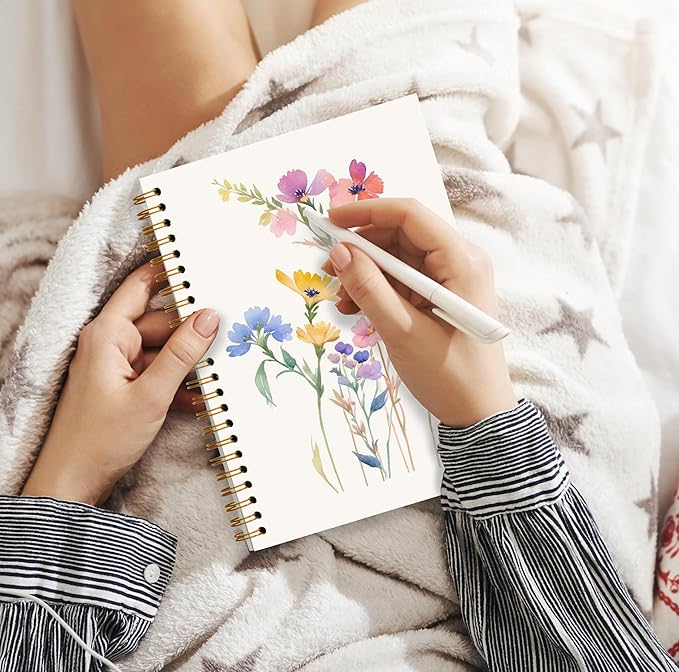 JWVK Vintage Wild Flower Botanical Plant Notebook 06, Rustic Spring Floral - Image 5