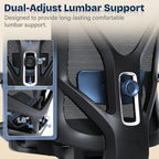 ergonomic office chair, mesh computer desk chairs with, side view