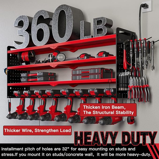 NattyDot Power Tool Organizer Wall Mount - Image 5