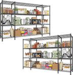 REIBII 78.4" W Storage Shelves Load 1500LBS, Metal Shelving 4-Tier Wire by REIBII