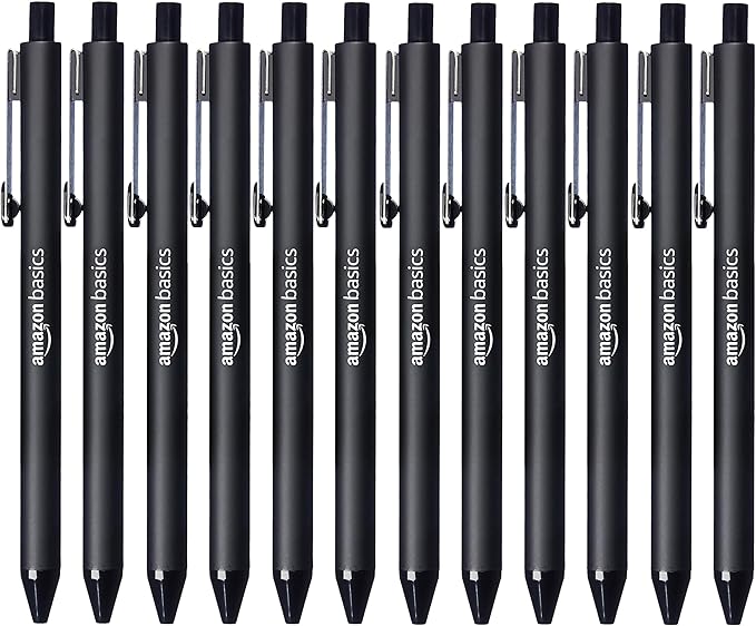 Amazon Basics Black Ballpoint Pens by AmazonBasics