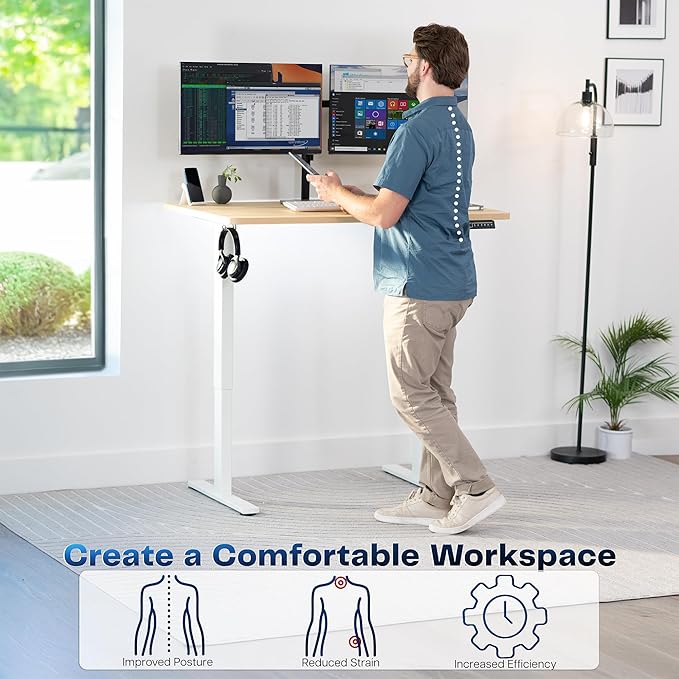 VIVO Electric 48 x 30 in Standing Desk, Memory Height Adjustment, 1B Series - Image 4