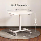 YDN Mobile Mobile Standing Desk, Adjustable Height Portable Laptop Desk - Image 2