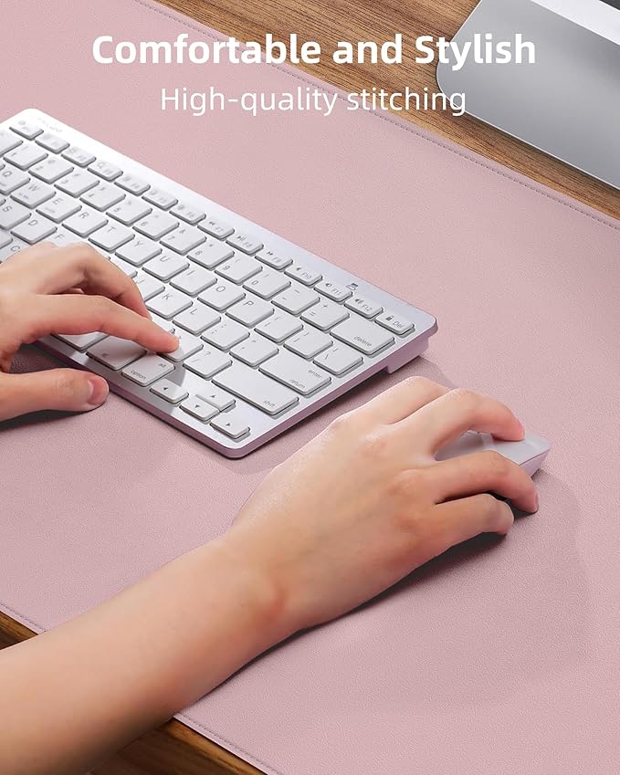 Leather Desk Pad Protector, Desk Mat, Large Mouse Pad, Non-Slip Desk Pad - Image 3