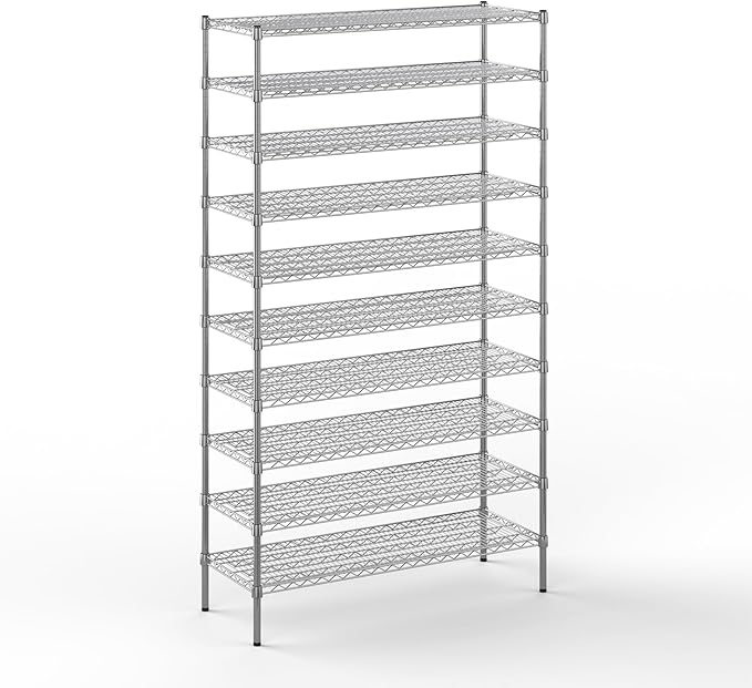 Regal Altair 18" Deep x 48" Wide x 86" Height Wire Shelving Kit | 10-Tier | NSF by Regal+Altair