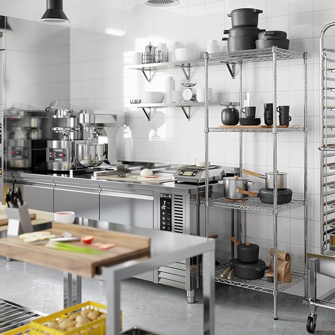 Regal Altair 21" Deep x 24" Wide x 74" Height Wire Shelving Kit | 4-Tier | NSF - Image 2