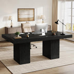 Tribesigns 63 Inch Executive Desk, Modern Office Computer Desk - Image 4