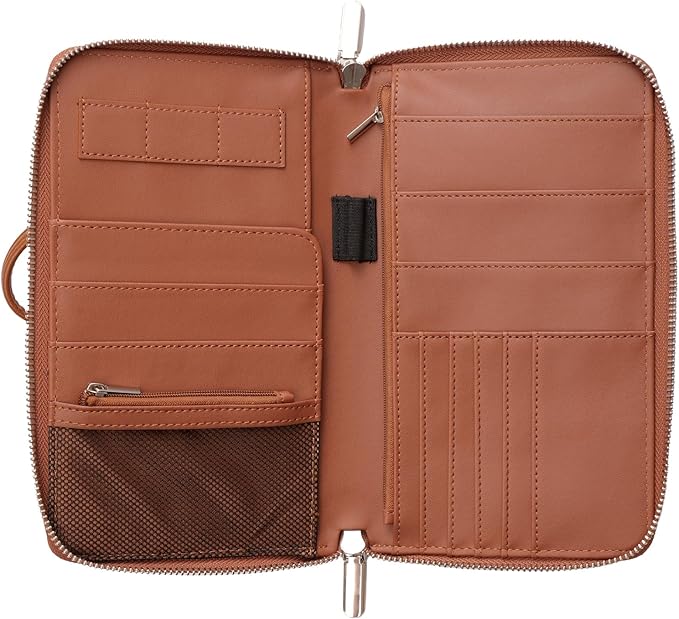 RFID Blocking Family Passport Holder Wallet 6, Premium Leather Travel Document by Trejacur