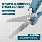 GARTOL 8" Scissors All Purpose Heavy Duty, Ultra sharp Tin Snips - Image 2