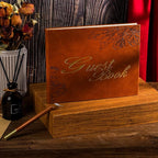 Leather Wedding Guest Book, Visitor Log Guest Book - Image 4
