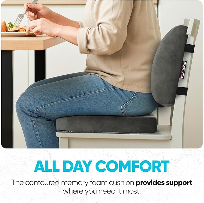 FORTEM Seat Cushion, Office Chair Cushion, Lumbar Support Pillow - Image 8