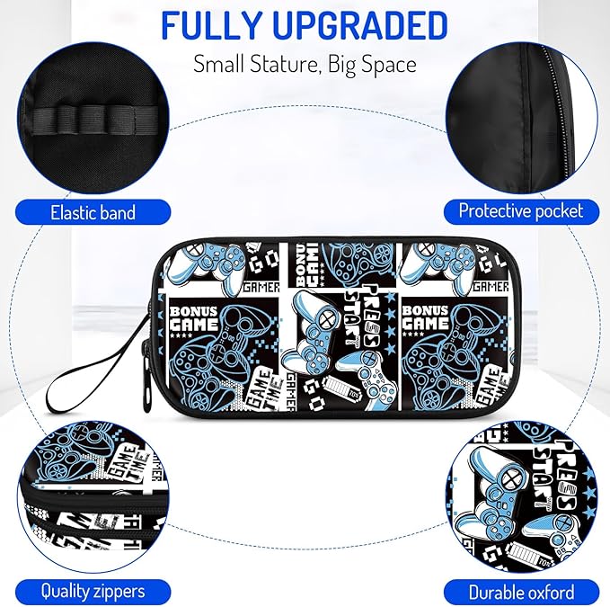 Fitvc Large Pencil Case for Boys, Gamer Boys Pencil Pouch for Kids Teens School - Image 2