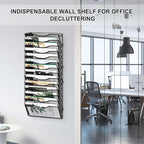 EasyPAG Wall File Organizer for Office 14 Pocket Mesh Wall Mounted Paper - Image 2