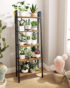 Hzuaneri Ladder Shelf, Bookshelf Bookcase, Freestanding Corner Storage Shelve - Image 5