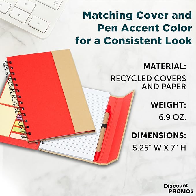 DISCOUNT PROMOS Eco Friendly Spiral Notebooks - Image 4