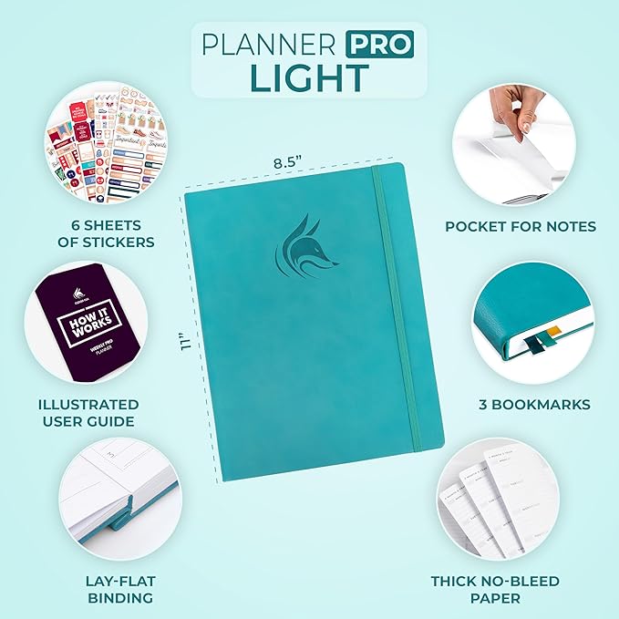Clever Fox Planner PRO Light – Weekly & Monthly Life Planner to Increase - Image 2