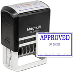 MaxMark Large Self-Inking Rubber Date Office Stamp by Maxmark