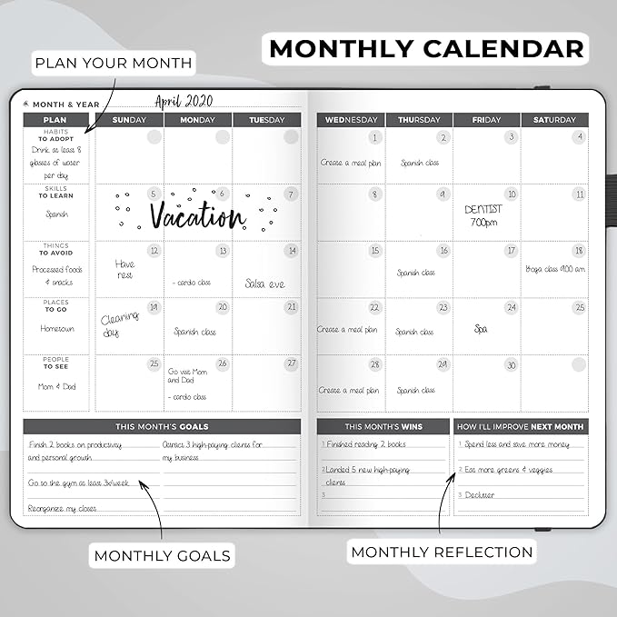 Clever Fox Planner – Undated Weekly & Monthly Planner - Image 4