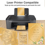 24 Sheets Gold Shimmer Cardstock 8.5 x 11 Metallic Paper, Goefun 80lb Card - Image 4