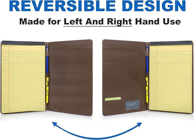 Legal Size Padfolio, 8.5 x 14 Inch Portfolio Folder - Image 4