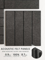 Bumusty Large Cork Board Alternative-36 x24 Felt Bulletin Board Tiles, - Image 3