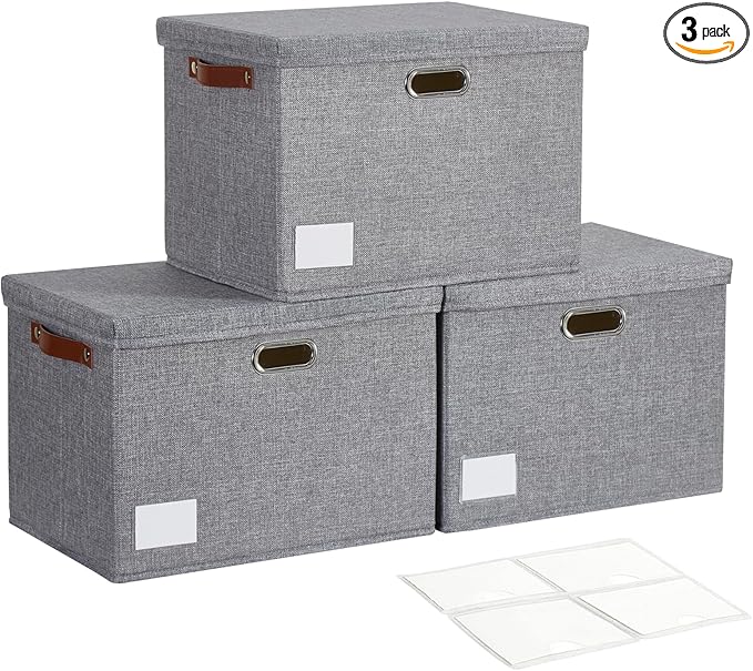 Roobyl 17" Large Collapsible Storage Bins by Roobyl