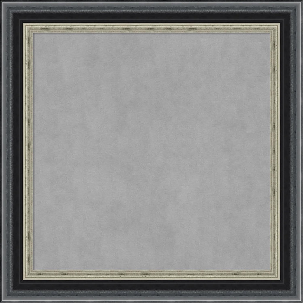 Amanti Art Black Framed Magnetic Board 15x15 X-Small Vision Board