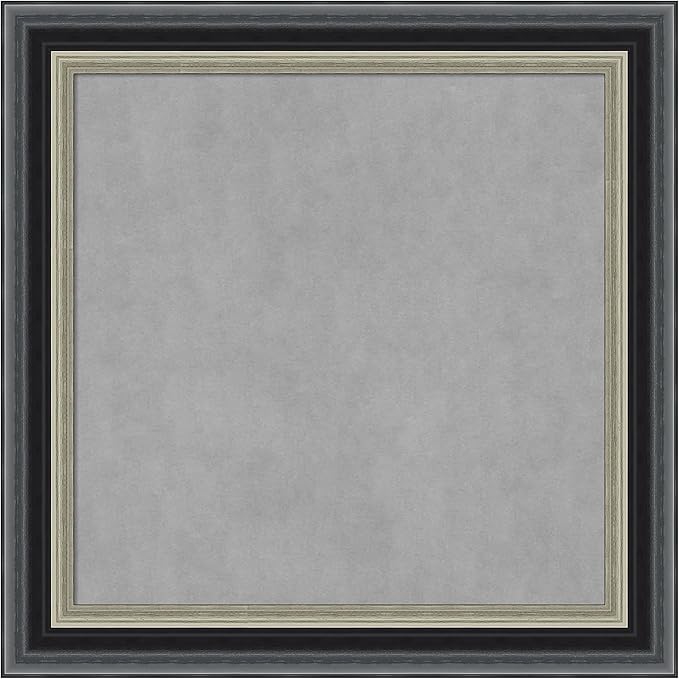 Amanti Art Black Framed Magnetic Board 15x15 X-Small Vision Board by AmantiArt